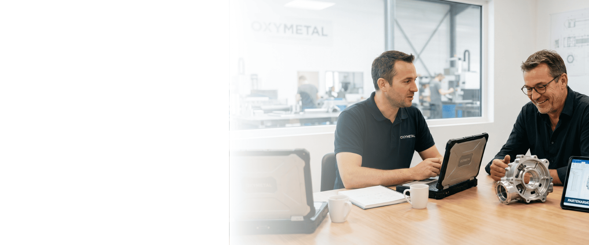 Atelier de production du Groupe Oxymetal