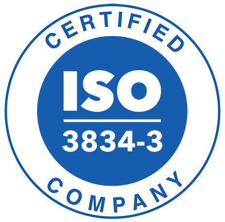 Logo de la certification ISO 3834