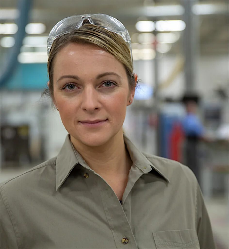 Technicienne qualité et sécurité en atelier
