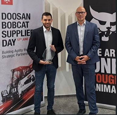 Remise du 2025 Doosan Bobcat Supplier Excellence Award